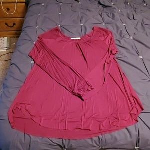 Maurices red shirt, Size 2